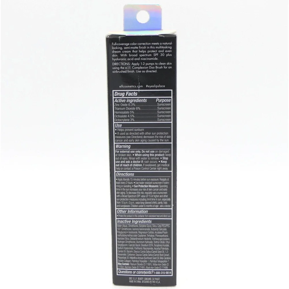 elf Camo CC Cream Light 280 N Full Coverage Semi-Matte SPF 30 3 Pack 09/26+